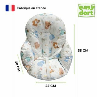 Coussin de chaise haute bébé PU - Animaux