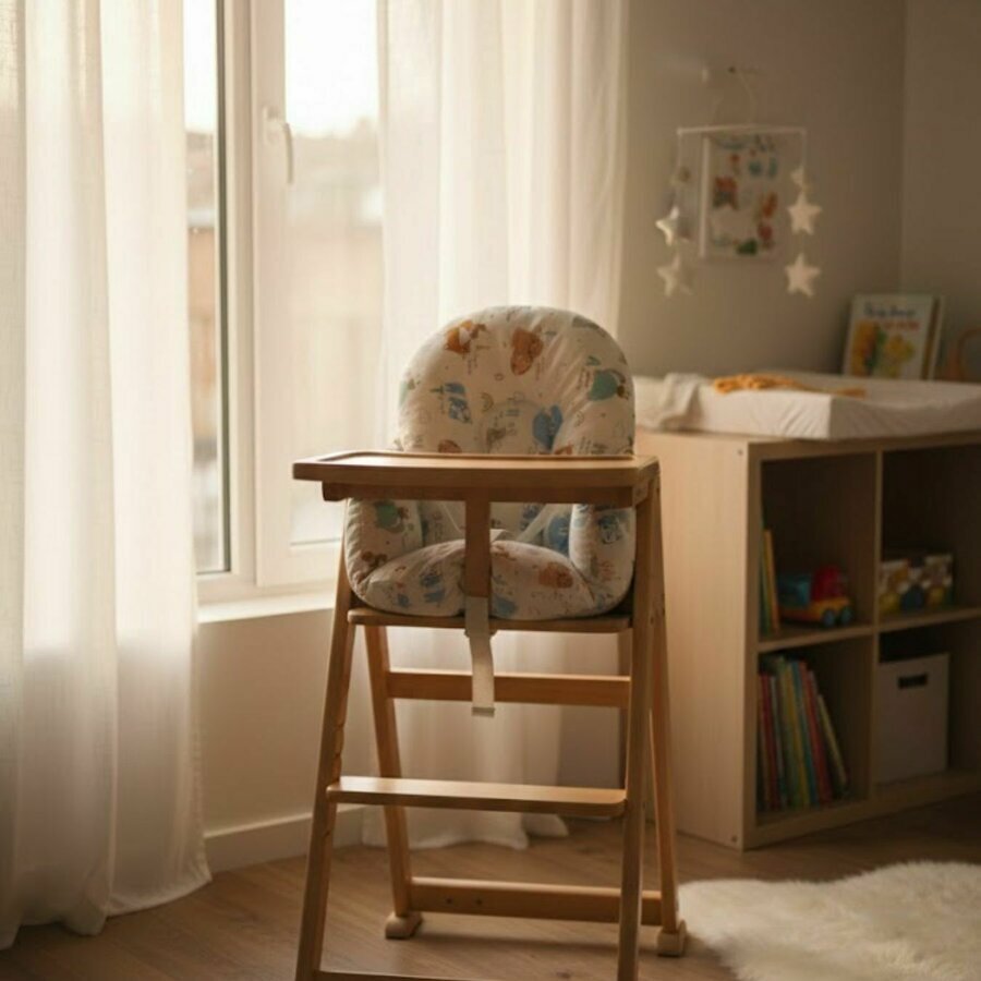 Coussin de chaise haute bébé PU - Animaux